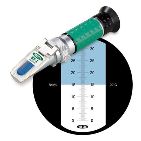 vee gee scientific bx-3 handheld refractometer|vee bx 1 manual.